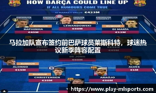 马拉加队宣布签约前巴萨球员莱斯科特，球迷热议新季阵容配置